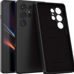 Spacecase Etui Silicone Mag Galaxy S25 Ultra black