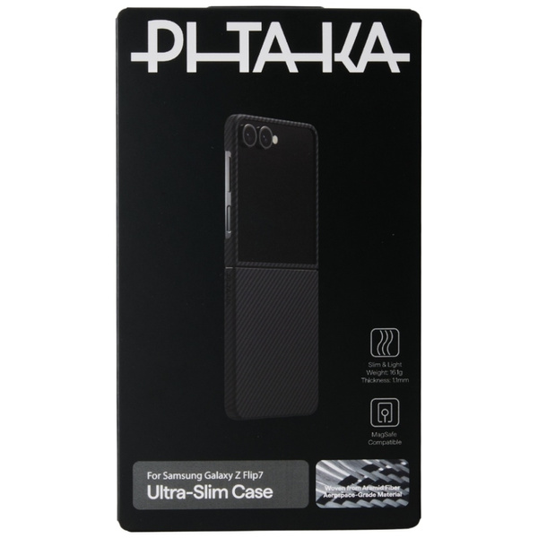 Etui PITAKA Ultra-Slim MagSafe do Samsung Galaxy Z Flip7 czarno szary