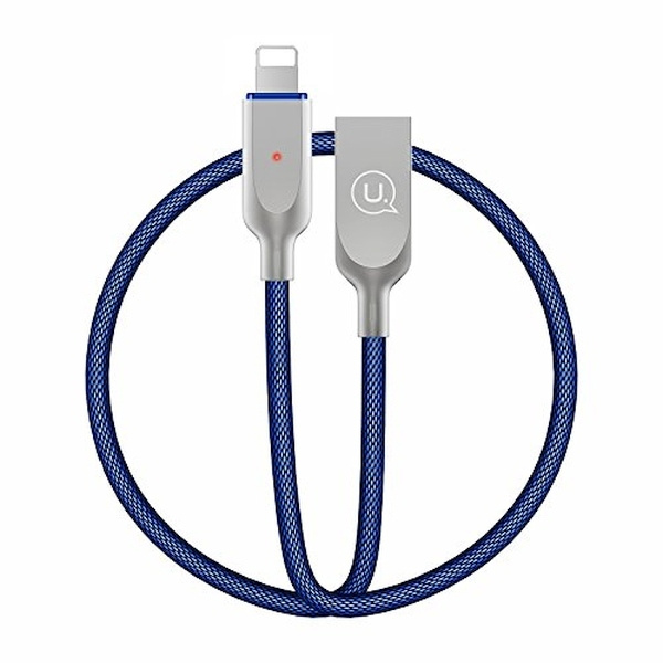 USAMS KABEL POWER-OFF U-SUN LIGHTNING NIEBIESKI/BLUE 1,9M IPYSUSB202 (US-SJ170)