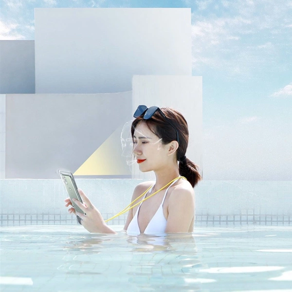 Baseus universal waterproof cover phone case (max 7.2'') for swimming pool IPX8 black (ACFSD-DG1)