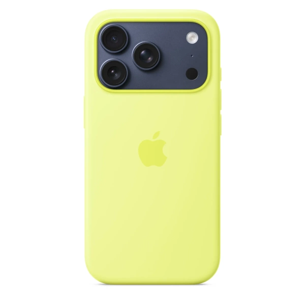 iPhone 17 Pro Silicone Case with MagSafe – Neonowy Żółty MGFF4ZM/A