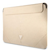 Guess Sleeve GUCS16PSATLE 16" beżowy/beige Saffiano Triangle Logo