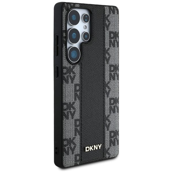 Etui DKNY Leather Checkered Pattern      MagSafe do Samsung Galaxy S25 Ultra czarny