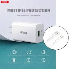 XO ŁADOWARKA SIECIOWA L36 QC 3.0 + KABEL LIGHTNING BIAŁA