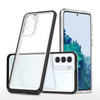 CLEAR 3IN1 CASE FOR SAMSUNG GALAXY S23 SILICONE COVER WITH FRAME BLACK