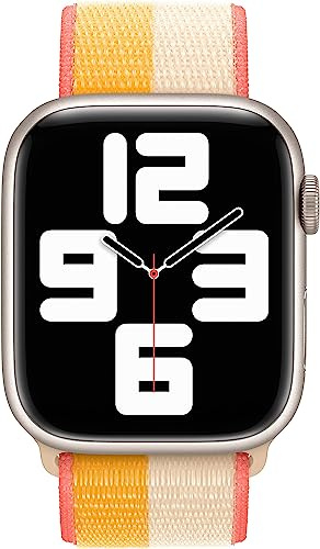 APPLE PASEK APPLE WATCH ML2Y3AM/A SPORT LOOP 45MM MAIZE/WHITE ORYGINALNA PLOMBA