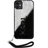 Etui Karl Lagerfeld Sequins Cord na iPhone 11 / Xr - srebrne