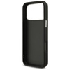Etui Karl Lagerfeld FW Grained Karl &    Choupette Heads Pins & Logo do iPhone 17 Pro Max czarny