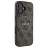 Guess GUHMP16SG4GFRW iPhone 16 6.1" brązowy/brown hardcase 4G Ring Classic Logo MagSafe