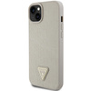 Guess GUHCP15SPCRTHCD iPhone 15 / 14 / 13 6.1" złoty/gold hardcase Croco Triangle Metal Logo