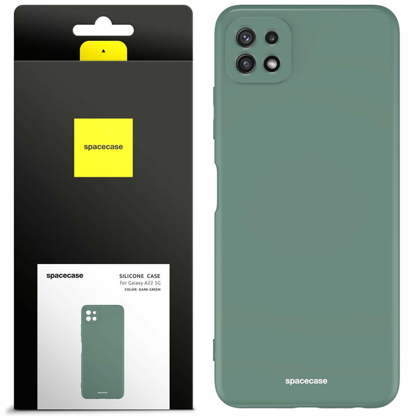 Spacecase Etui Silicone Case Galaxy A22 5G dark green
