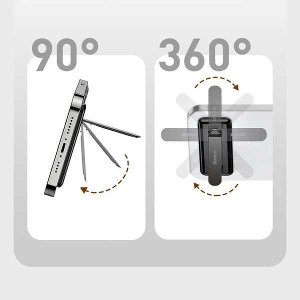 Baseus self-adhesive foldable phone stand black (LUXZ000001)