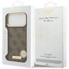 Etui Guess 4G Logo Plate MagSafe do      iPhone 17 Pro Max brązowy