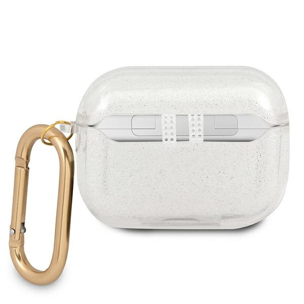 Guess GUAPUCG4GT AirPods Pro coverTransparent Glitter Collection