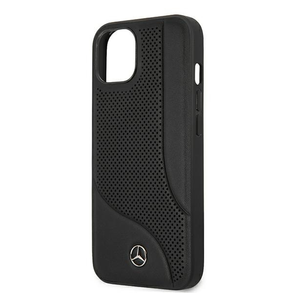 Mercedes MEHCP13MCDOBK iPhone 13 / 14/ 15 6.1" czarny/black hardcase Leather Perforated Area
