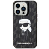 KARL LAGERFELD KLHCP15LHNKMKLK IPHONE 15 PRO 6.1 "BLACK/BLACK HARDCASE MONOGRAM ICONIK