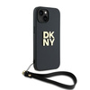 DKNY DKHCP15MPBSWSK iPhone 15 Plus6.7" czarny/black hardcase Wrist Strap Stock Logo
