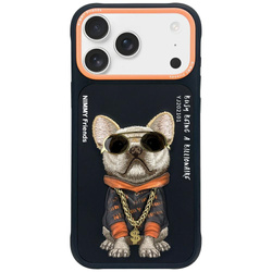 Etui Nimmy Glasses Cool Dog do iPhone 17 czarny