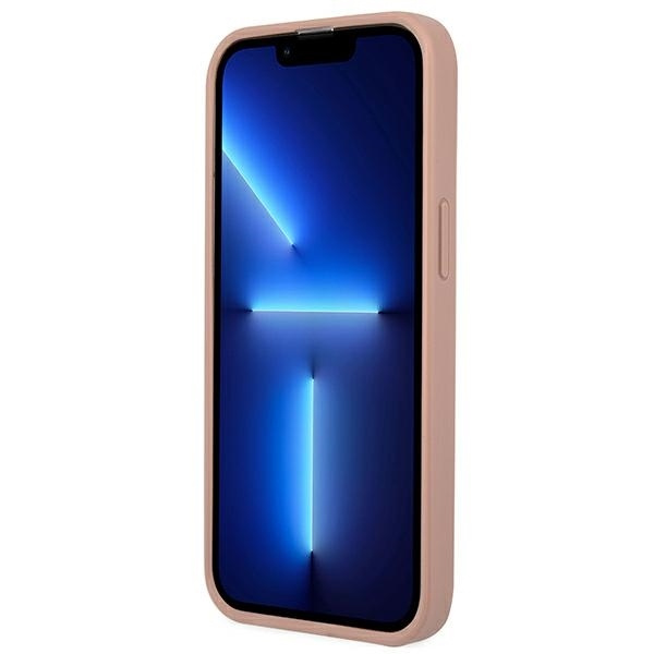 Guess GUHCP13XPSATLP iPhone 13 ProMax 6,7" różowy/pink hardcase SaffianoTriangle Logo