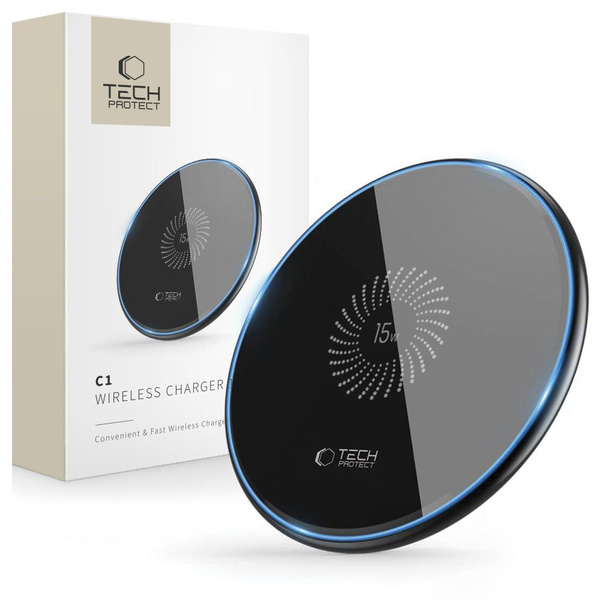 TECH-PROTECT QI15W-C1 WIRELESS CHARGER 15W BLACK