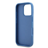 Guess GUHCP16LP4TDSCPB iPhone 16 Pro6.3" niebieski/blue hardcase Leather Metal Logo Strass Crossbody