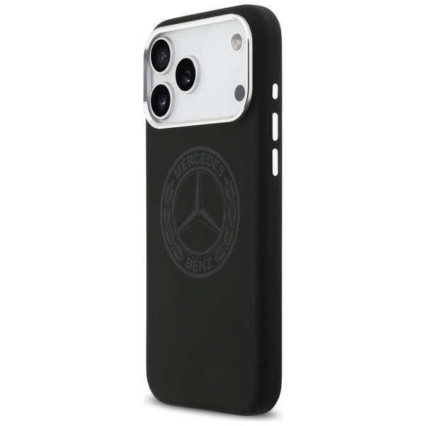 Etui Mercedes Silicone Vintage Logo      MagSafe do iPhone 17 Pro Max czarny