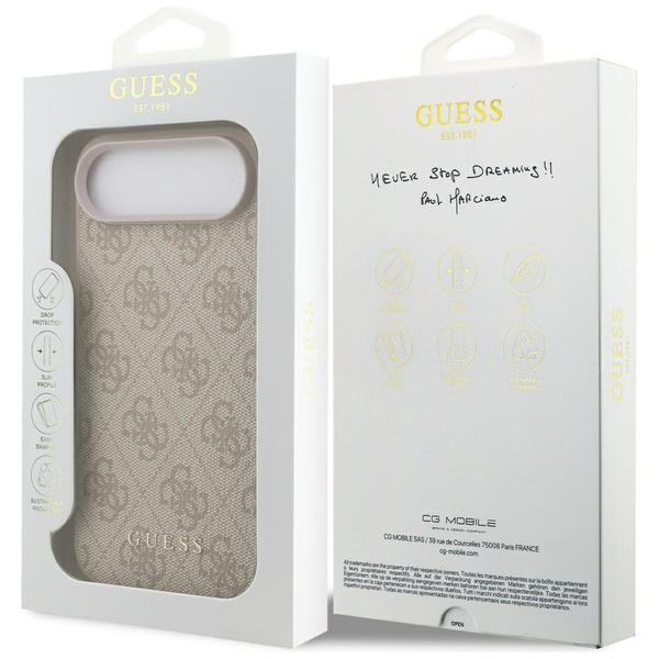 Etui Guess 4G Classic do iPhone 17 Air   różowy