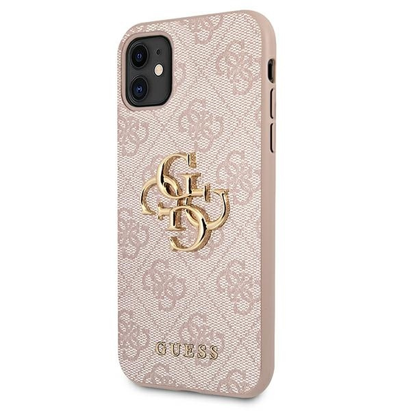 Guess GUHCN614GMGPI iPhone 11 6,1"/ Xr różowy/pink hardcase 4G Big Metal Logo