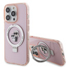 Karl Lagerfeld KLHMP15XHMRSKCP iPhone 15 Pro Max 6.7" pink/pink hardcase Ring Stand Karl&amp;Choupette MagSafe