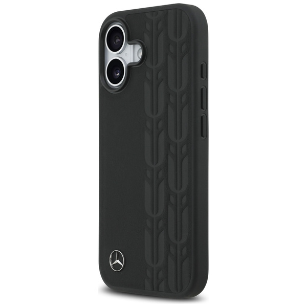 Etui Mercedes Leather Laurel Leaves      MagSafe do iPhone 17 czarny