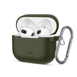 TECH-PROTECT SILICONE HOOK APPLE AIRPODS 3 OLIVE GREEN