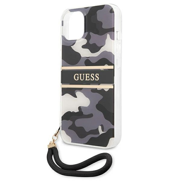 Guess GUHCP13MKCABBK iPhone 13 / 14 / 156.1" czarny/black hardcase Camo Strap Collection