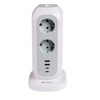 Verbatim Przedłużacz pionowy 15w111xAC UE/2xUSB-C/2xUSB-A 2m EUPT-01 biały/white 49547