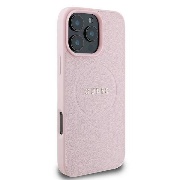 Guess GUHMP15XPGHSMMP iPhone 15 Pro Max6.7" różowy/pink hardcase Grained Ring MagSafe