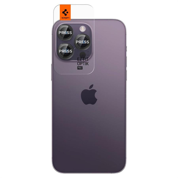 Osłona aparatu Spigen Glas.tR EZ Fit Optik Camera Protector na iPhone 14 Pro / Pro Max / 15 Pro / Pro Max / 16 Pro / Pro Max - czarna 2 szt.