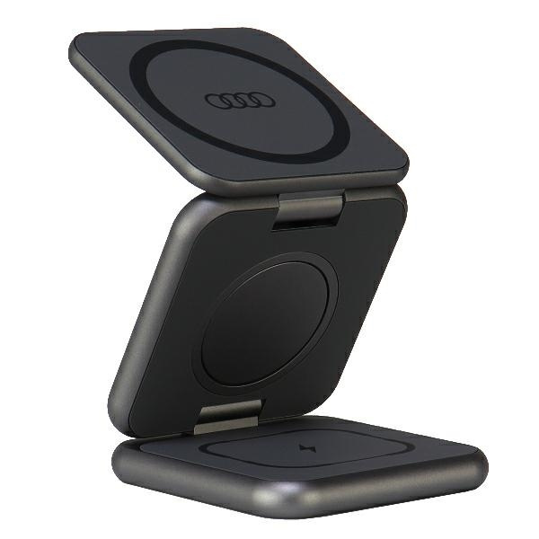 Audi składana ład. indukcyjna 3w1 szary/grey Big Logo AU-MWC3IN1-GT/D1-GY