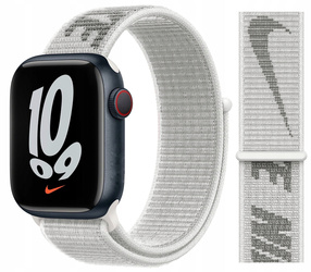 ORYGINALNA OPASKA APPLE NIKE SPORT LOOP 44/45/46/49MM ML2W3ZM/A SNOW WHITE SIZE UNIWERSALNY ORYGINALNA PLOMBA