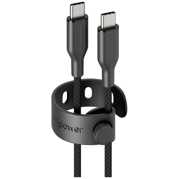 Kabel empower by PanzerGlass Racing 60W USB-C do USB-C 1.2m czarny