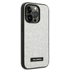 KARL LAGERFELD KLHCP14LG2ELS IPHONE 14 PRO 6,1" HARDCASE SREBRNY/SILVER GLITTER PLAQUE LOGO