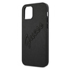 Guess GUHCP12LRSAVSBK iPhone 12 ProMax 6,7" czarny/black hardcase Saffiano Vintage Script