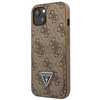 Guess GUHCP13SP4TPW iPhone 13 mini 5,4" brązowy/brown hardcase 4G Triangle Logo Cardslot