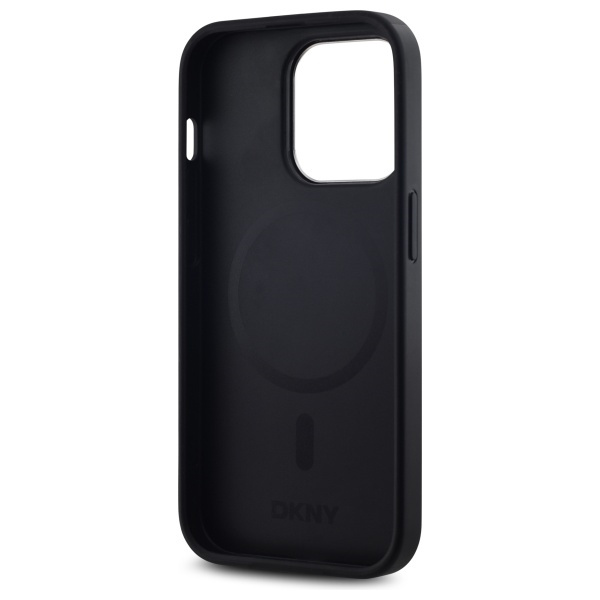 DKNY DKHMP14LPSCMCLK iPhone 14 Pro6.1" czarny/black hardcase Plain Logo MagSafe