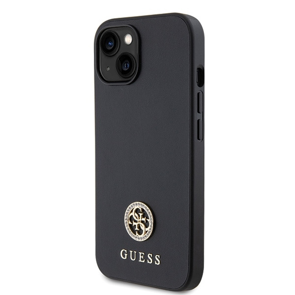 GUESS GUHCP15MPS4DGPK IPHONE 15 PLUS / 14 PLUS 6.7" CZARNY/BLACK HARDCASE STRASS METAL LOGO