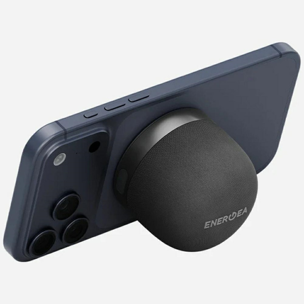 Głośniki Bluetooth Energea Magaudio Go Plus Qi MagSafe z paskiem grafitowy