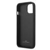 Etui BMW Leather Curve Perforate na iPhone 13 mini - czarne