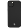 Etui Mercedes Silicone Line na iPhone 13 mini - czarne
