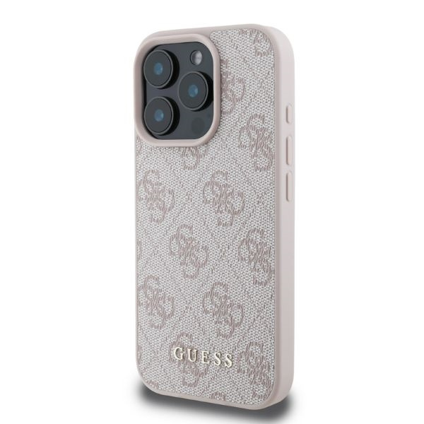 Guess GUHCP16LG4GFPI iPhone 16 Pro 6.3"różowy/pink hardcase 4G Classic