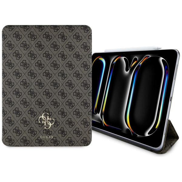 Guess GUFC13PM24PS4SGW iPad Pro 13" 2024 brązowy/brown Magnetic 4G Big Logo