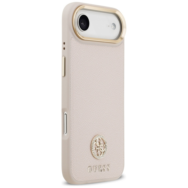 Etui Guess Grained Strass Logo MagSafe   do iPhone Air różowy