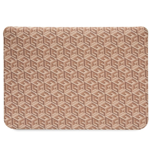 Guess Sleeve GUCS14HGCFSEW 14"brązowy/brown GCube Stripes